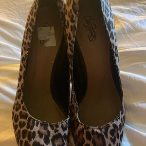 City Streets Leopard Print 5 inch heels